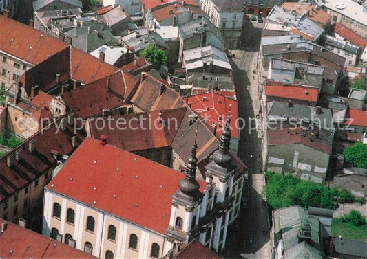 73598189 Olomouc Stadtzentrum Kirche Fliegeraufnahme