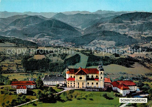 73598244 Sonntagberg Wallfahrtskirche 18. Jhd. Fliegeraufnahme