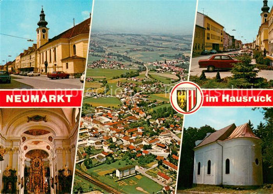 73599318 Neumarkt Hausruckkreis Kirche Fliegeraufnahme Marktplatz Kirche in Kall