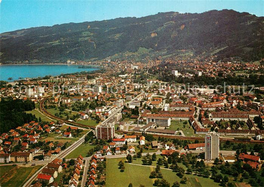 73598942 Bregenz Vorarlberg Panorama Blick gegen Pfaender Fliegeraufnahme