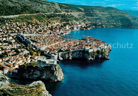 73599423 Dubrovnik Ragusa Kueste Altstadt Festung Fliegeraufnahme