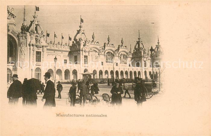 73634190 Exposition Universelle Paris 1900 Manufactures Nationales