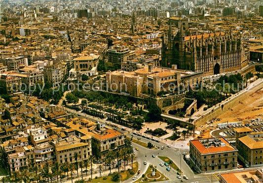 73634306 Palma de Mallorca Catedral siglo XIII Palacio de la Almudaina vista aér