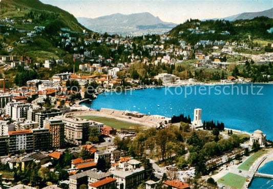 73634685 Como Lago di Como Veduta aerea con lo Stadio Senigaglia