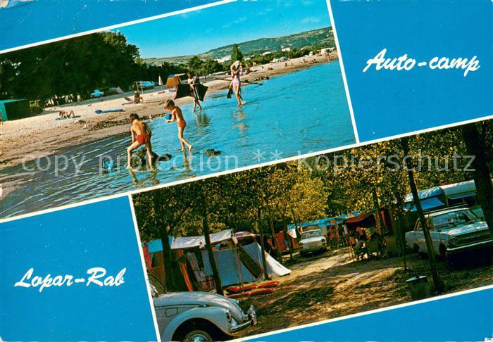 73635813 Rab Croatia Auto camp Lopar Strandpartie