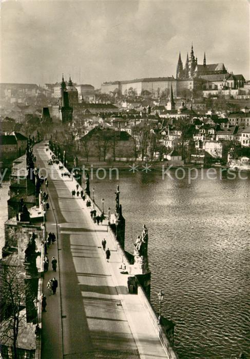 73637713 Praha Prahy Prague Prager Burg und Karlsbruecke