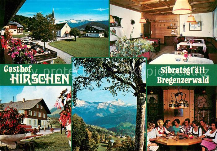 73642925 Sibratsgfaell Vorarlberg Gasthof Hirschen Panorama Bregenzerwald Alpen