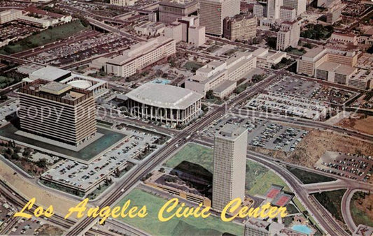 73646773 Los Angeles California Civic Center Air view