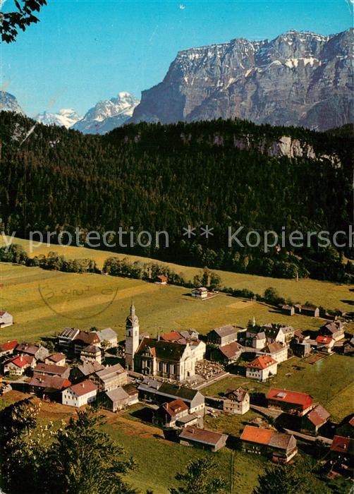 73647872 Bezau Vorarlberg Bregenzerwald mit Kanisfluh Fliegeraufnahme