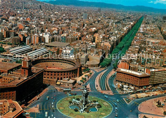 73656800 Barcelona Cataluna Plaza Espana vista aérea