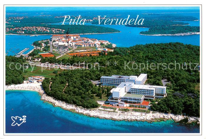 73656762 Pula Pola Croatia Verudela Fliegeraufnahme