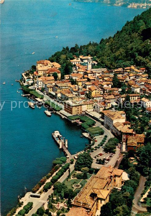 73656948 Bellagio Lago di Como Promenade mit Hotel Grand BretagneFliegeraufnahme