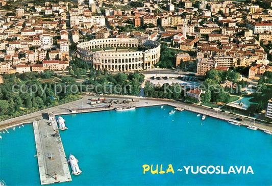 73657406 Pula Pola Croatia Fliegeraufnahme mit Amphitheater