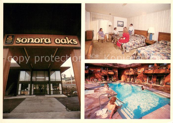 73661886 Sonora California Motor Hotel Sonora Oaks Room Swimming Pool