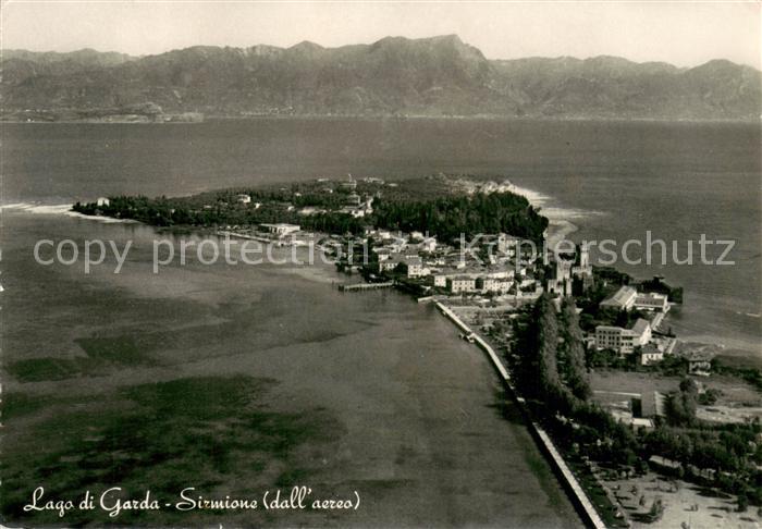 73667832 Sirmione Lago di Garda Fliegeraufnahme