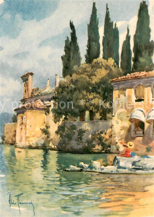 73680756 San Vigilio Lago di Garda Kuenstlerkarte