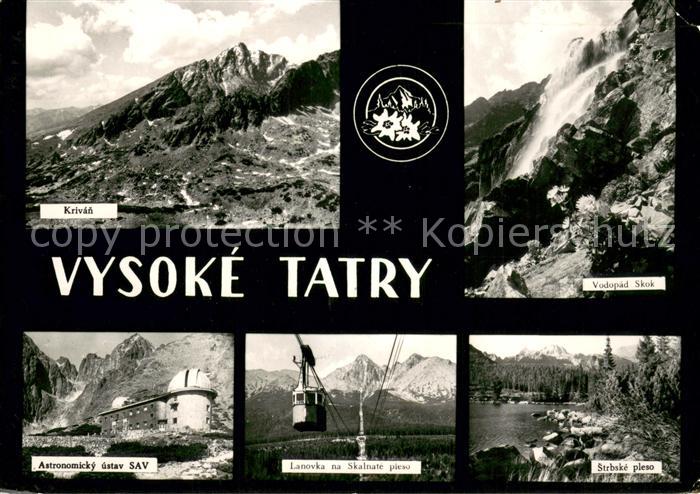 73669390 Vysoke Tatry Krivan Astronomicky ustav SAV Lanovka na Skalnate pieso Vo