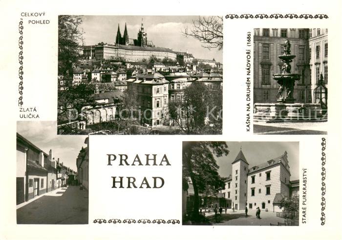 73669397 Praha Prahy Prague Hrad Zlata Ulicka Kasna na Druhem Nadvori Stare Purk