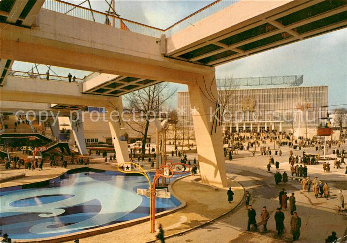 73730149 Exposition Universelle Bruxelles 1958 Notionen Platz auf den Hintergrun