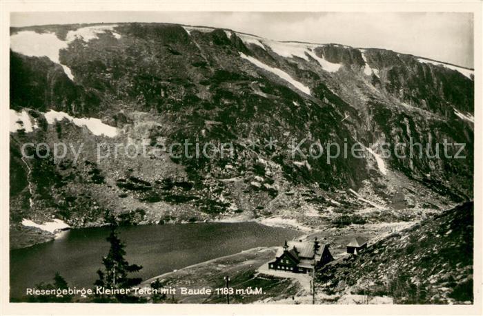 73679195 Brueckenberg Riesengebirge Kleiner Teich mit Baude Riesengebirge