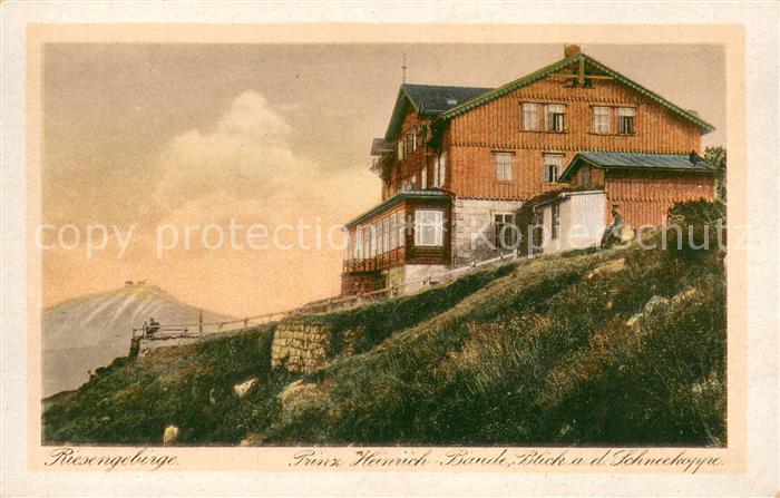 73680129 Krummhuebel Riesengebirge Prinz Heinrich Baude Blick zur Schneekoppe