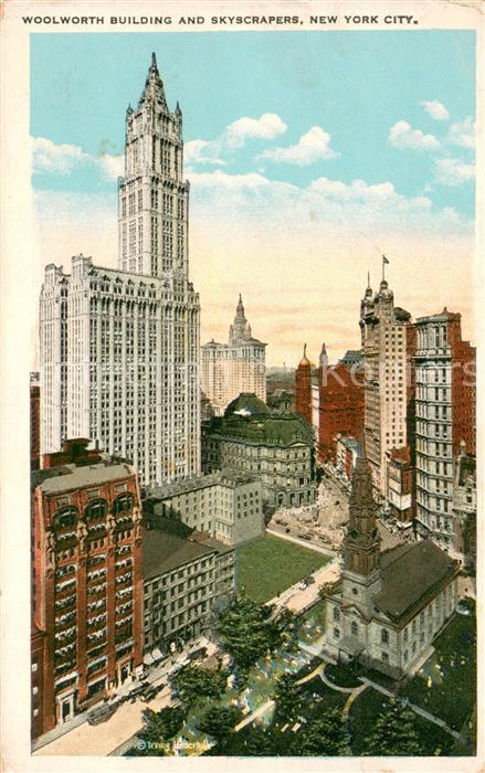 73681508 New York City Woolworth Building and Skyscrapers