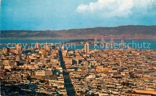 73681866 San Francisco California The City by the Golden Gate as seen from Twin