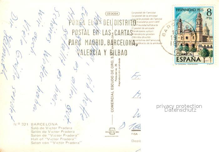 73683739 Barcelona Cataluna Salón de Victor Pradera