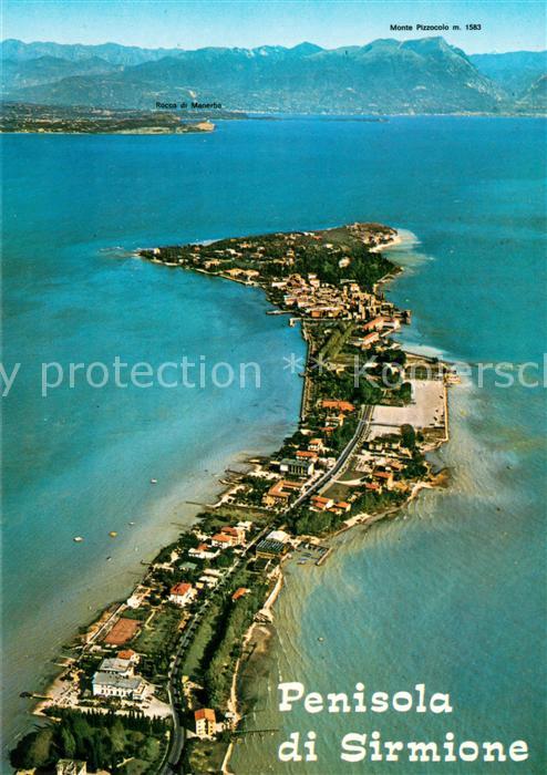 73685106 Sirmione Lago di Garda Penisola veduta aerea