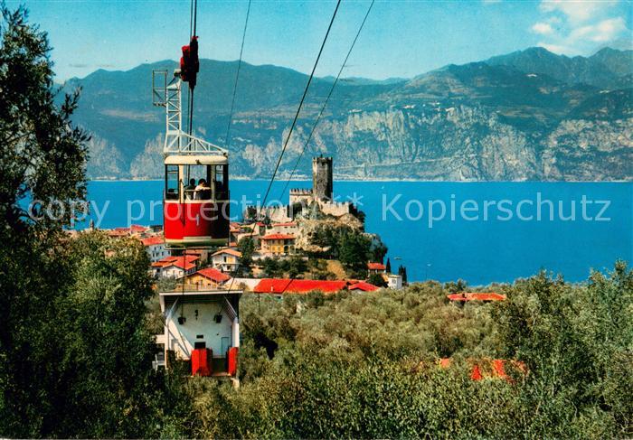 73689497 Malcesine Lago di Garda Castello Scaligero Partenza funivia per Monte B