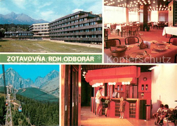 73703701 Vysoke Tatry Zotavovna ROH Odborar Berghotel Restaurant Bergbahn Hohe T