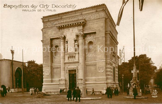 73733177 Exposition Arts Decoratifs Paris 1925 AN Paris Nr. 18 Pavillon de l´ita