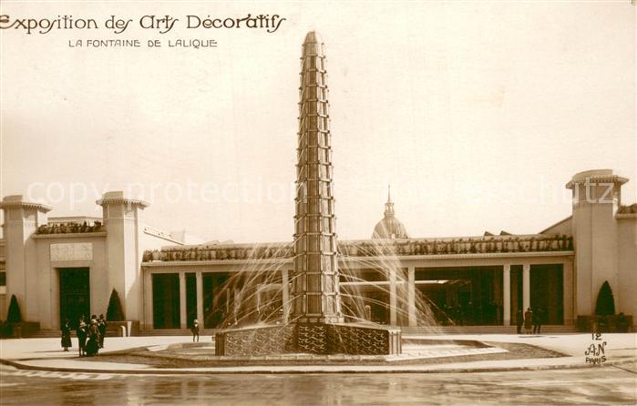 73733184 Exposition Arts Decoratifs Paris 1925 AN Paris Nr.12 La fontaine de Lal