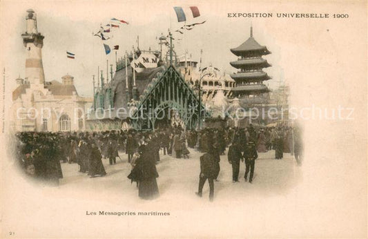 73733199 Exposition Universelle Paris 1900 Les Messageries maritimes