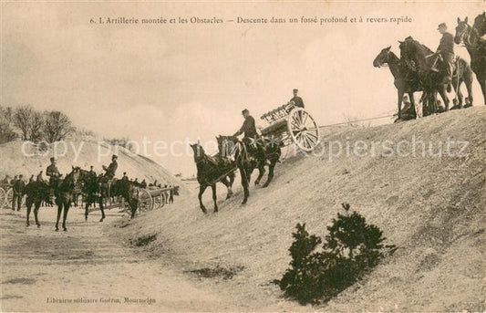 73733530 Militaria France L´Artillerie montee et les Obstacles