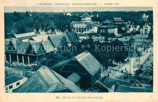 73736277 Exposition Coloniale Paris 1931 S.P.A.289 Vue de la section Indocminois