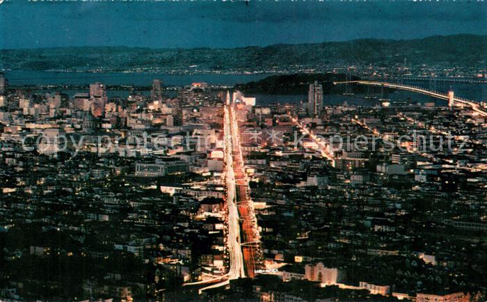 73704186 San Francisco California Twin Peaks Skyscrapers Bay Bridge East Bay Air