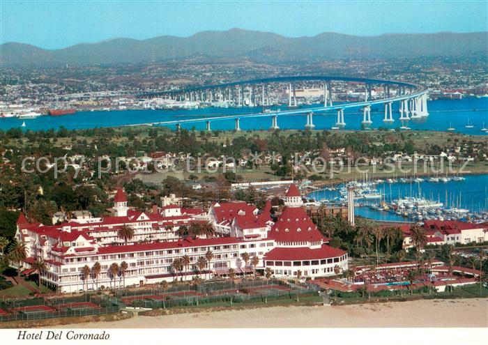 73705038 San Diego California Hotel Del Coronado and Coronado Bay Bridge Aerial