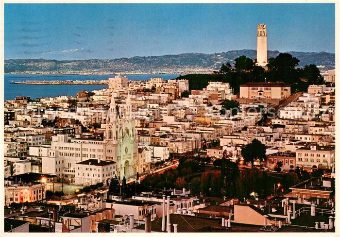 73705425 San Francisco California Historic Telegraph Hill and famous Coit Tower