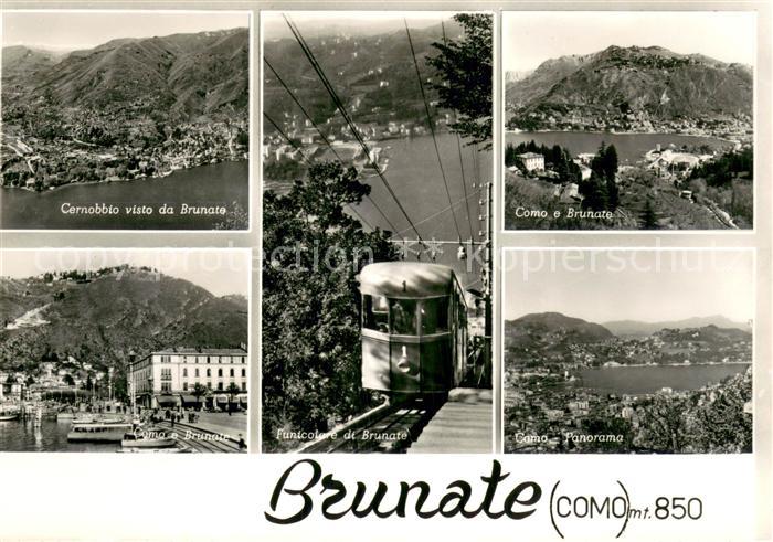 73710232 Brunate Como Panorama Cernobbio Como Funicolare Lago di Como