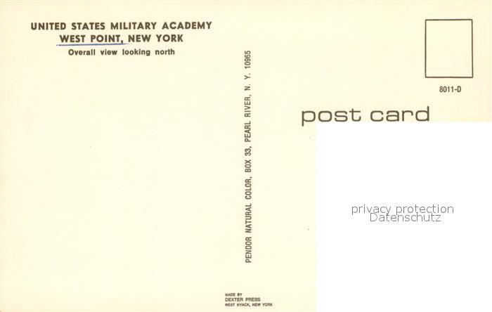 73711651 New York City US Military Academy West Point Overall view looking north