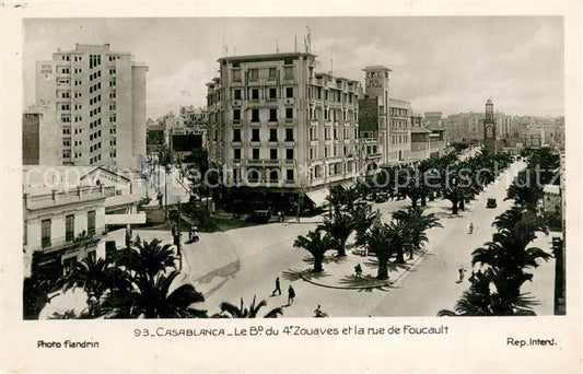 73712977 Casablanca Boulevard du 4e Zouaves et Rue de Foucault