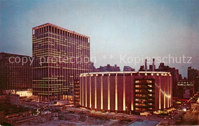 73713774 New York City Madison Square Garden Center at night