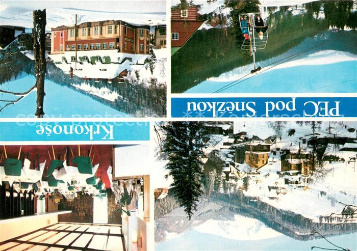 73713782 Pec pod Snezkou Winterpanorama Riesengebirge Interhotel Horec Restauran