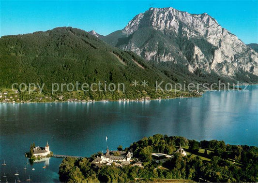 73714452 Gmunden Traunsee Land- und Seeschloss Orth mit Traunstein Toscana-Park