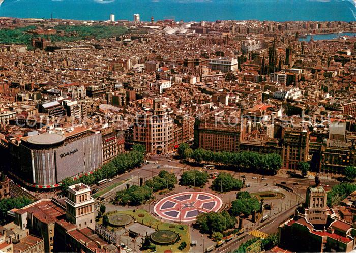 73715117 Barcelona Cataluna Plaza de Cataluna vista aérea