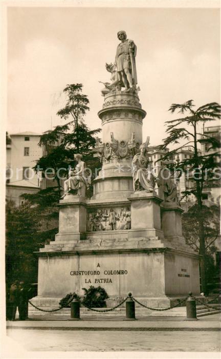 73715766 Genova Genua Liguria Monumento Cristoforo Colombo La Patria