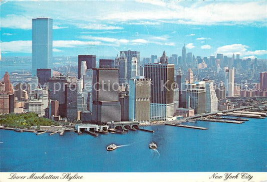 73717277 New York City Lower Manhattan Skyline Air view