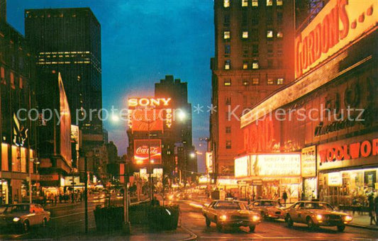 73716530 New York City Times Square at night