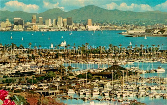 73716550 San Diego California Harbor and modern skyline viewed from Point Loma a